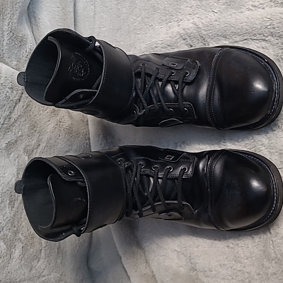 Diesel ME-TAL Leather Boots Mens Size 12 - Picture 7 of 11